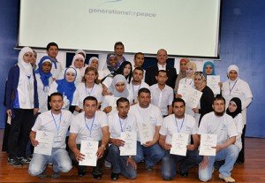 Group photo of teachers awarded certificates by HRH Prince Feisal Al Hussein