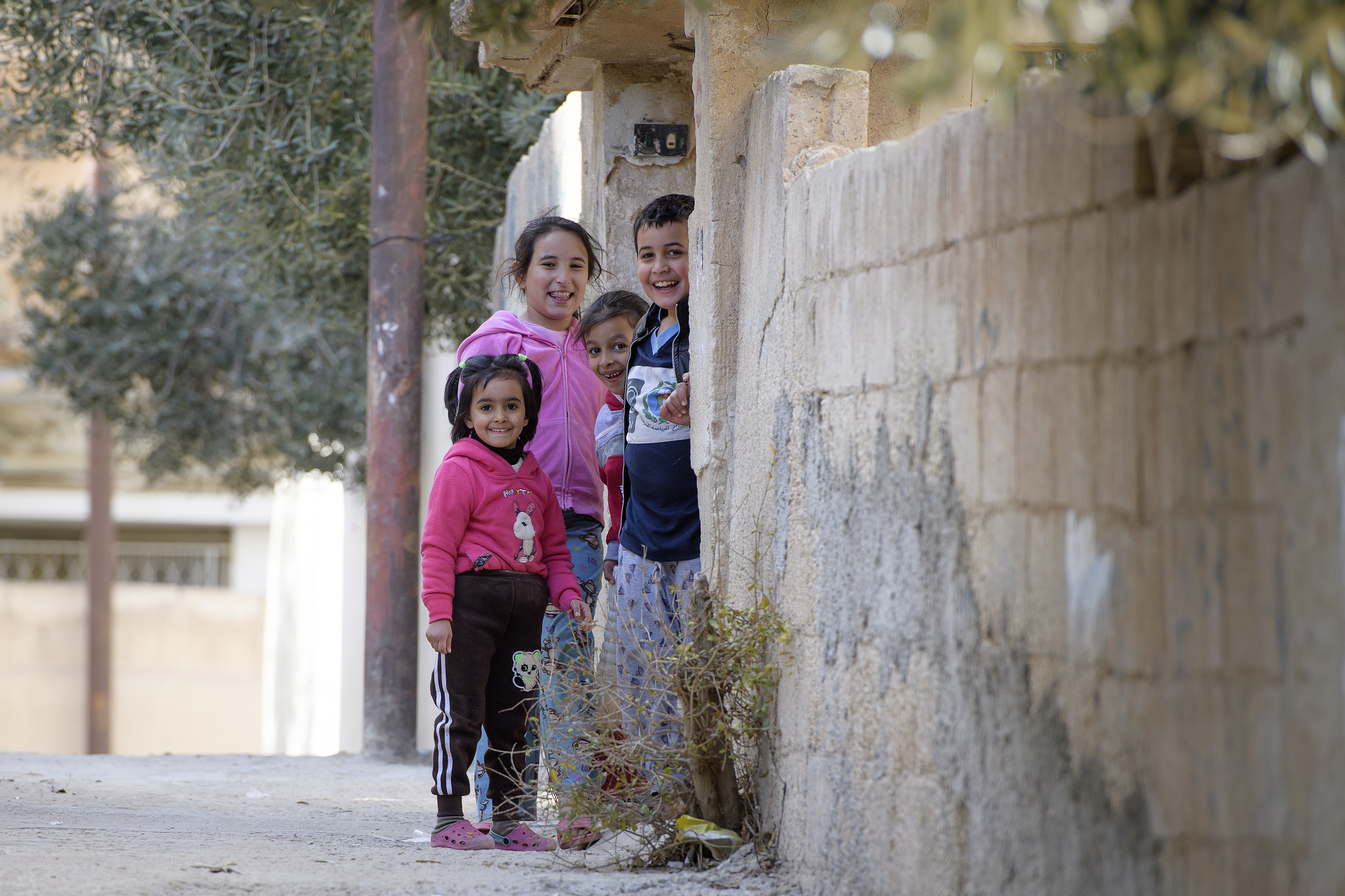 Children in Mafraq, Jordan
